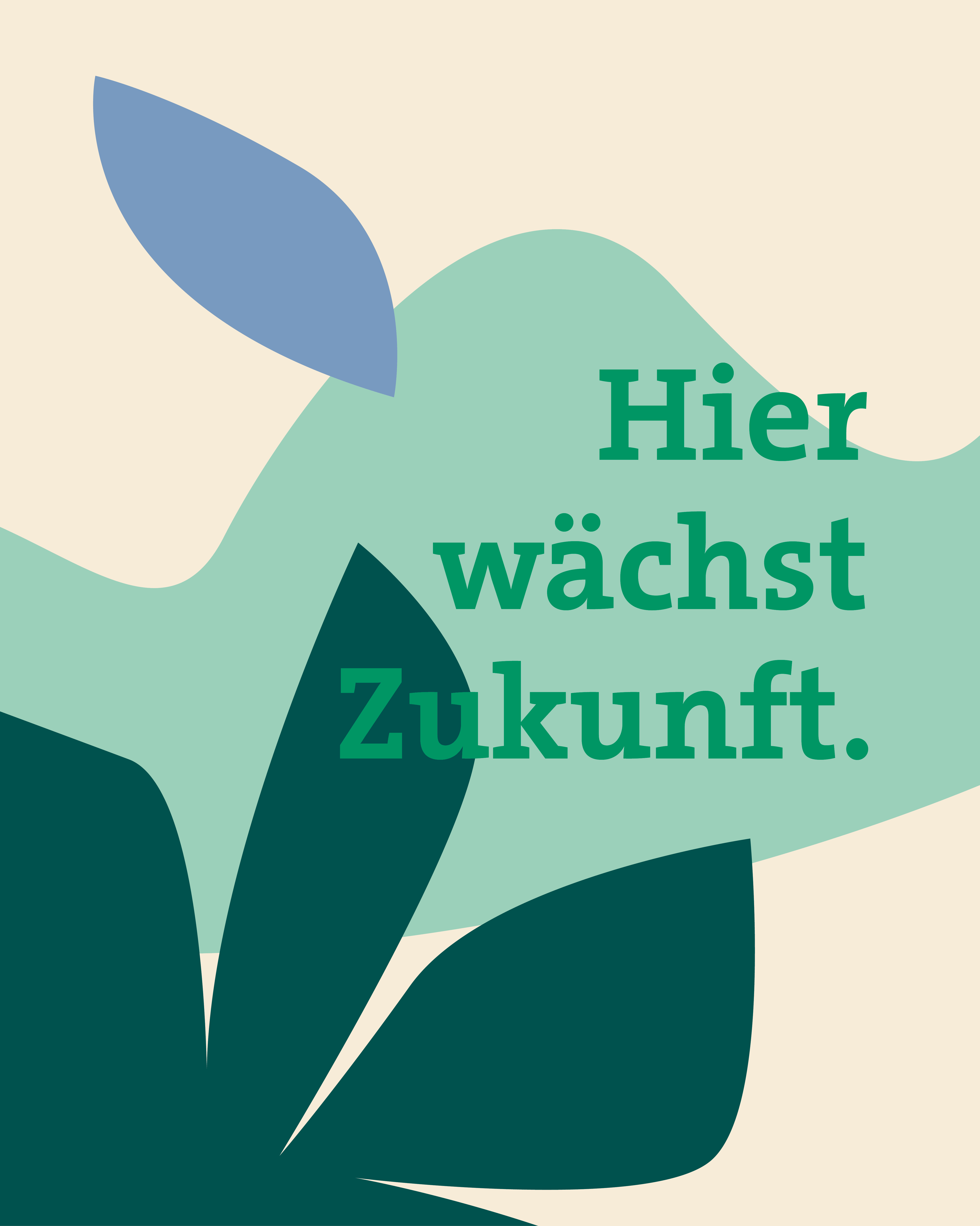 Im neuen JardinSuisse-Design steht: «Hier wächst Zukunft. Wir schaffen Lebensraum. Wir produzieren Freude.»