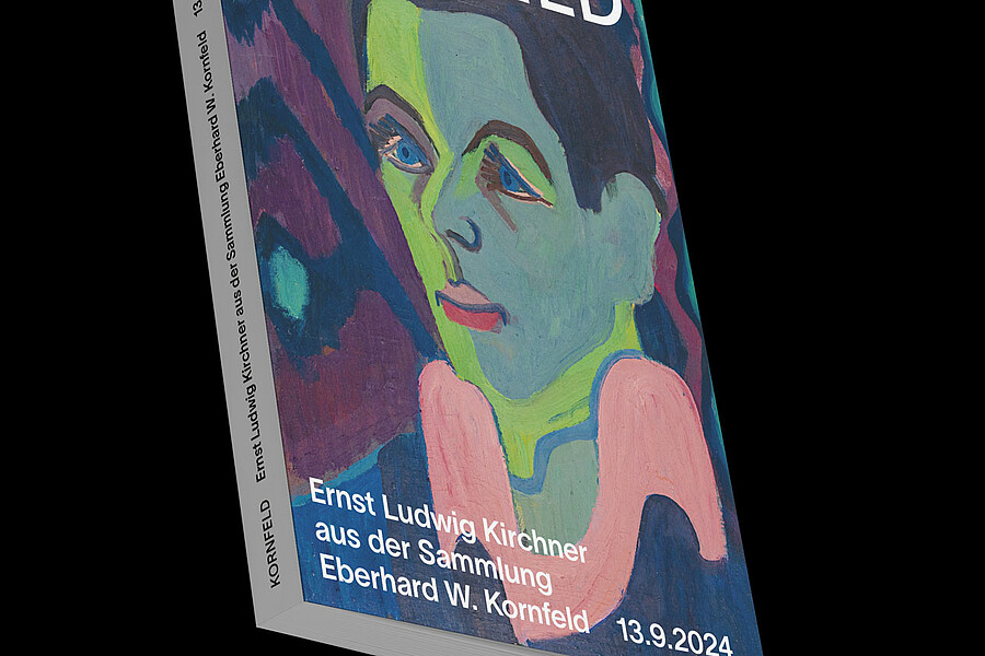 Das Titelblatt des Kornfeld-Katalogs «Ernst Ludwig Kirchner aus der Sammlung Eberhard W. Kornfeld, 13.9.2024» zeigt ein farbenfrohes Selbstbildnis des Künstlers.
