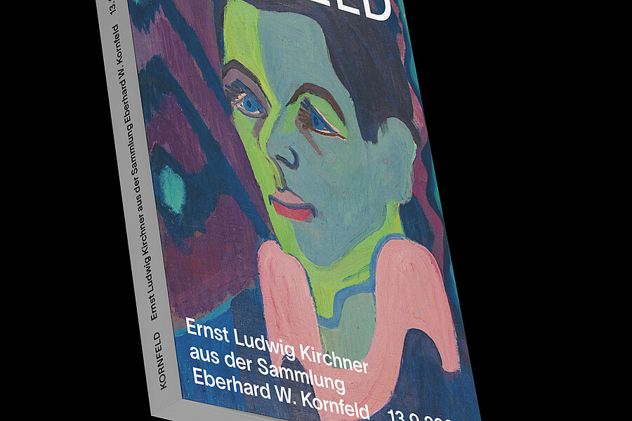 Das Titelblatt des Kornfeld-Katalogs «Ernst Ludwig Kirchner aus der Sammlung Eberhard W. Kornfeld, 13.9.2024» zeigt ein farbenfrohes Selbstbildnis des Künstlers.