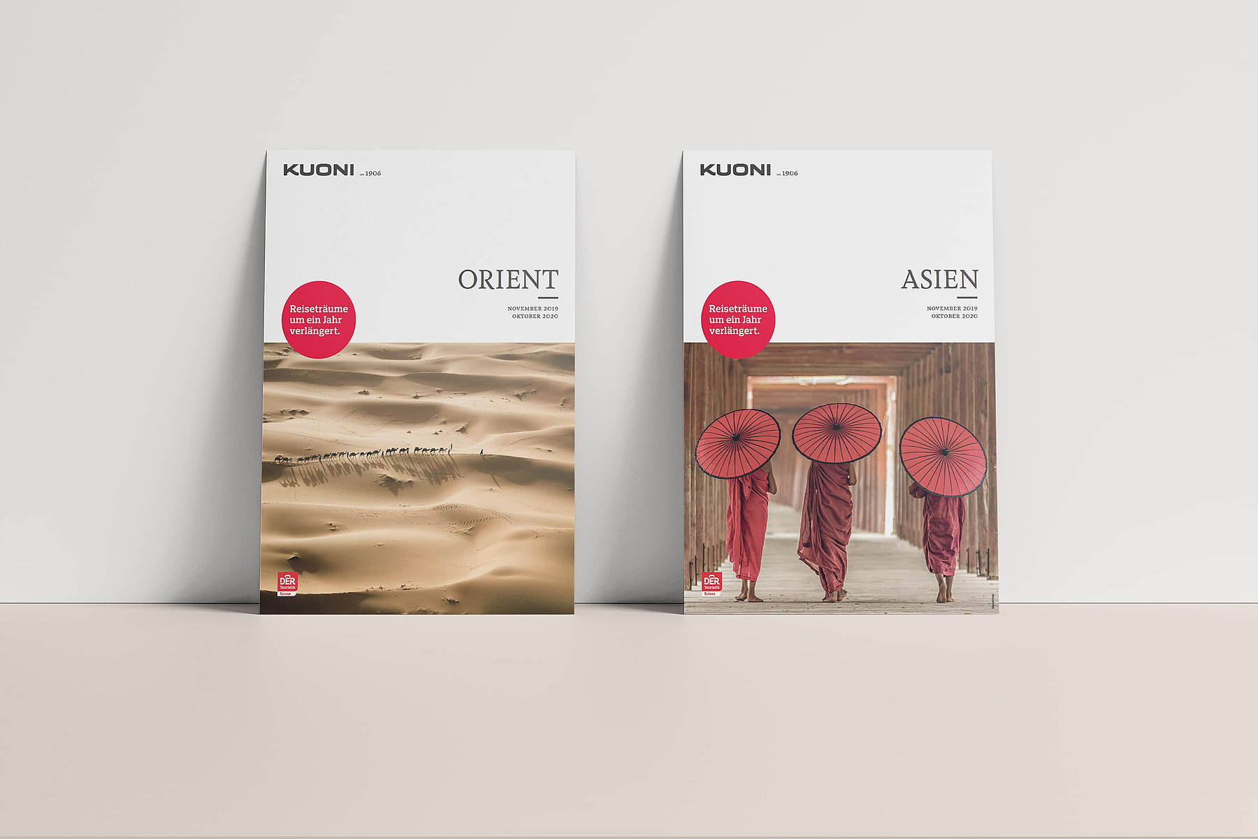 Deux catalogues de voyage de Kuoni